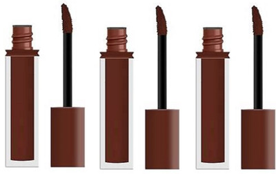 Luipui LONG LASTING LIQUID LIPSTICK BROWN COLOR LIPSTICK PACK OF 3(Brown, 21 ml)