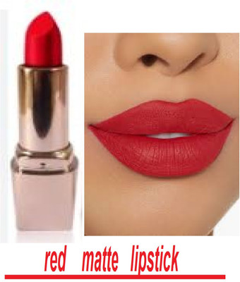 Luipui red crayon matte lipstick waterproof awesome and long lasting(red, 6 g)