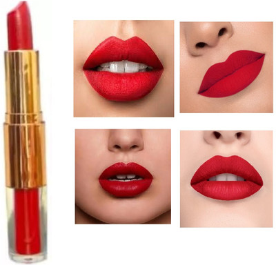 Luipui RED LIPSTICK 2 IN 1 AMAZING LONG LASTING PERFECT FOR LIPS PACK OF 1(RED, 6 g)