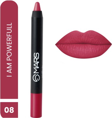 MARS Smudge Proof Long Lasting Matte Lip Crayon(Berry-I am powerful, 3.5 g)