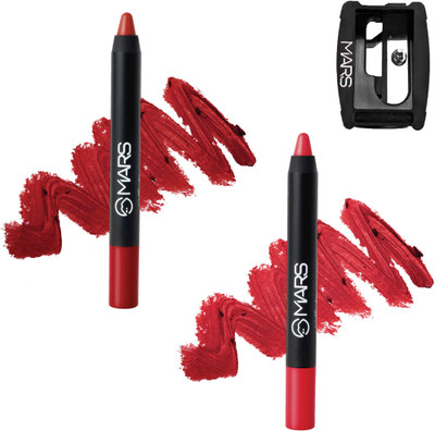 MARS Transfer Proof Matte Lip Crayon With Sharpner(I love Myself & I Am Strong, 7 g)
