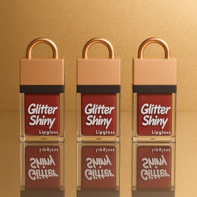 moan's 3 pcs lipstick in a cute lock shape (3pcs)(Multicolor, 10 ml)