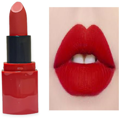 Luipui red matte finish lipstick waterproof and long lasting pack of 1(red, 6 g)