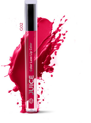 Juice Gloss Color Luxe Lip Color | HD Shine Formulation, Moisturising lock technology(WARM RED - G02, 2.5 ml)