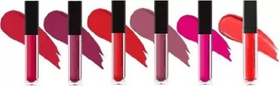 BLUSHIS Liquid Lipsticks Multicolour Combo Pack set of Pack of 6(Multicolour, 36 ml)