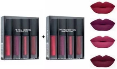 SkinOza Best Quality Red 4in1 Lipstick Red Edition Water & Smudge Proof For Girl's(Red Mini Edition, 24 ml)