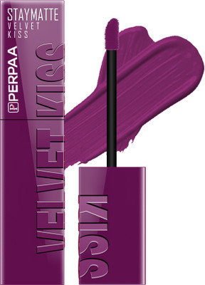 Perpaa Velvet Kiss Waterproof & Long-Lasting Matte Liquid Lipstick(Wine, 3.5 ml)