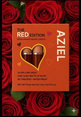 Aziel Set of 6 Red Shades Lipsticks(Multicolor, 16 ml)