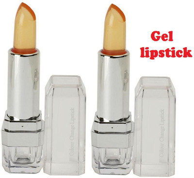 Amaryllis Transparent Jelly Lipstick Color Change Lipstick Pack Of 2(PINK, 7.2 g)