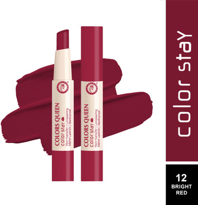 COLORS QUEEN Color Stay Non Transfer Matte Lipstick(Bright Red, 2.1 g)