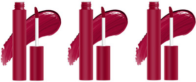 Luipui Premium Air Matte Color Bliss Liquid Lipstick / Lightweight,Waterproof (Sets 3)(paper flower, 36 ml)