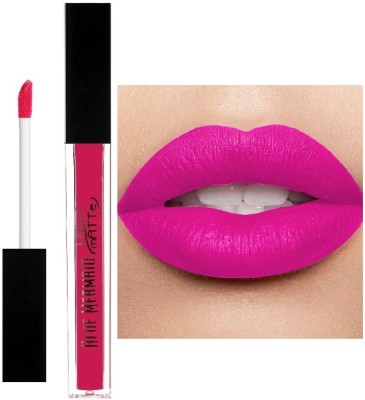 BLUEMERMAID Smudge Proof Liquid Matte Lipstick Long Lasting Full Colour Pigment(PINK, 6 ml)