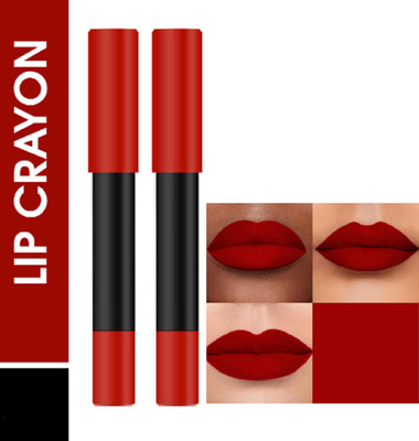 Luipui MATTE CRUSH SUPER STAY LONG LASTING, FULL COVERAGE LIPSTICK PACK OF 2(THIRD DATE - 17, 8 g)