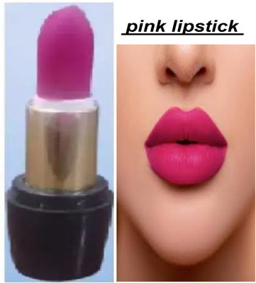 Luipui pink matte lipstick matte look lipstick waterproof(pink, 6 g)