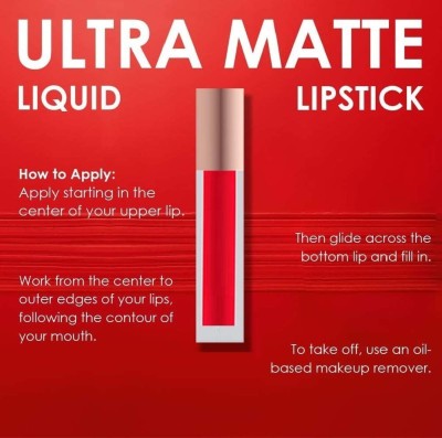 GFSU LIQUID MATTE LOVE RED LIPSTICK(RED, 6 ml)