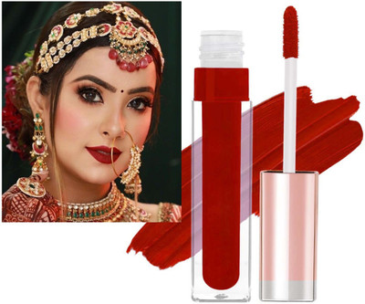 tanvi27 Intense Waterproof Long Lasting Matte Finish Cill Red Lipstick(Chill Red, 6 ml)