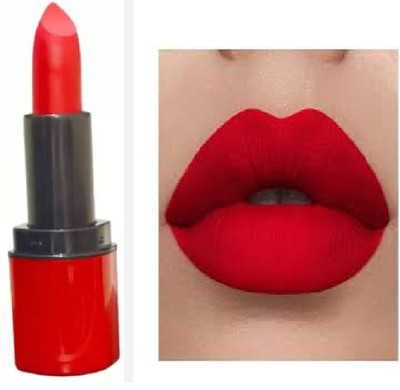 Luipui new waterproof matte finish red lipstick outstanding pack of 1(red, 6 g)