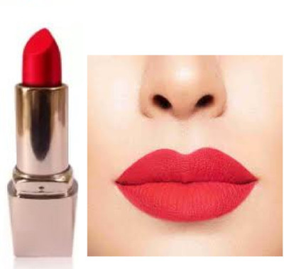 Luipui red matte lipstick pack of 1 waterproof(red, 6 g)