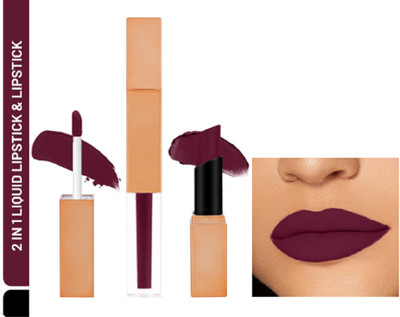 Luipui BEST MATTE CREAMY QUICK DRY, LONG STAY & HYDRATING LIPSTICK PACK OF 1(ROSE - 306, 7 ml)
