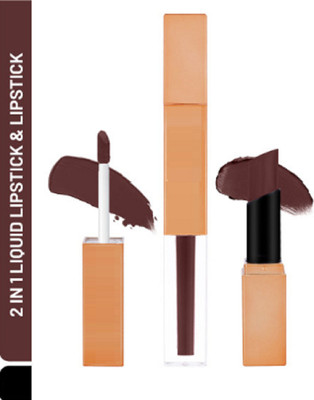 Luipui CREAMY LONG LASTING, FULL COVERAGE 2 IN 1 LIPSTICK PACK OF 1(CROWN OF THORNS - 311, 6 ml)