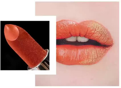 HUZURLU GOLDEN DUST SHIMMERY SHINY MULTI PURPOSE GLITTER ORANGE(ORANGE, 3.8 g)