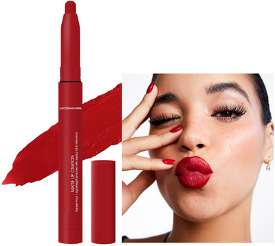 CATERINACHIARA kiss proof Long Lasting Smooth Texture Moisturizing Matte Lipstick1(Red, 3 g)