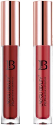 lakyou beauty color infusion non transfer lipstick combo cranberry and maple(cranberry and maple, 12 ml)