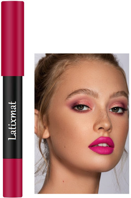 Latixmat Long Lasting Lip Crayon Matte Lipstick(RANI PINK, 3.5 g)