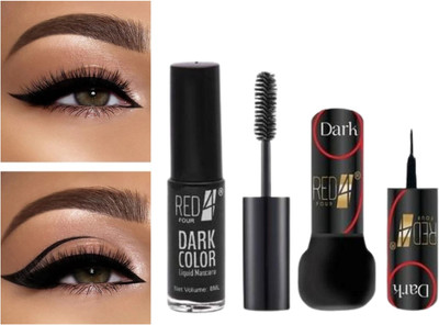 RED4 N.T red maroon and pink colotr waterproof lipstick pack of 3(multi, 5 ml)