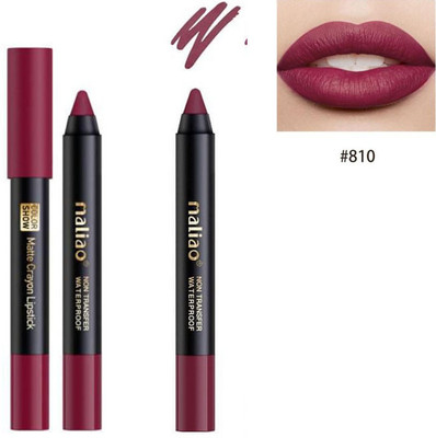 maliao Non Transfer Water Proof Matte Lipstick S810(Wine, 4 g)