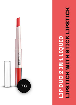 MYEONG Matte Finish Tamato Red Duo 2 In 1 Lipstick Matte Finish Liquid Lipstick(Tamato Red, 7 ml)