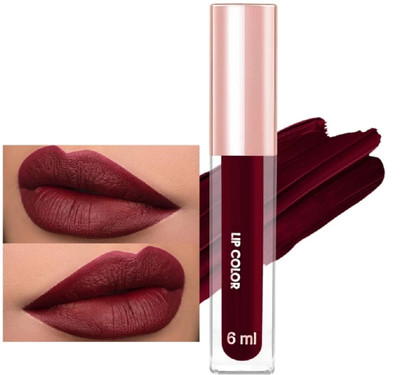 Jiwoo Matte Me Lip Color for Parlour Look Lipstick(maroon, 6 ml)