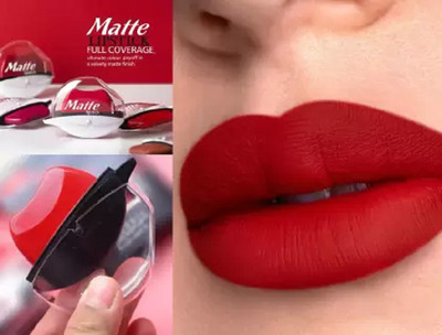 Yuency Apple Design Moisturizing Matte Cream Lipstick(red, 5 g)