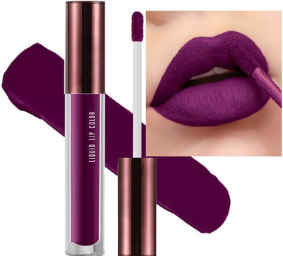 GULGLOW99 Long lasting Liquid matte Lipstick Non Transfer Colour For Daily Use(ROYAl PURPLE, 3.5 ml)