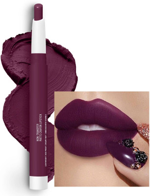 GABBU Smudge proof & Kiss Proof Crayon Lipstick for Women(Deep Purple, 3.5 g)