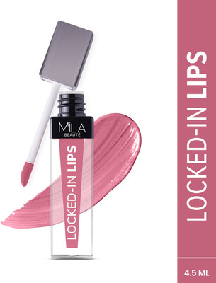 mila beaute Locked In Lips Liquid Lipstick 12 Hour Transfer Proof with Hyaluronic Acid Shade(Sweet Berry, 4.5 ml)