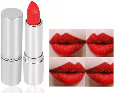 Jiwoo shimmer lipstick and matte finish waterproof and long lasting(orange, 3.8 ml)
