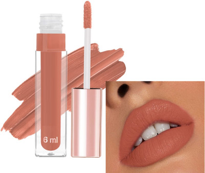 AFARAXIA Use Matte finish Smudge-Proof, Lightweight lipstick(light brown, 6 ml)