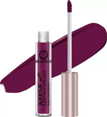 BLUSHIS Matte Lips Color Water Proof Non Transfer Liquid(Purple Pout, 6 ml)