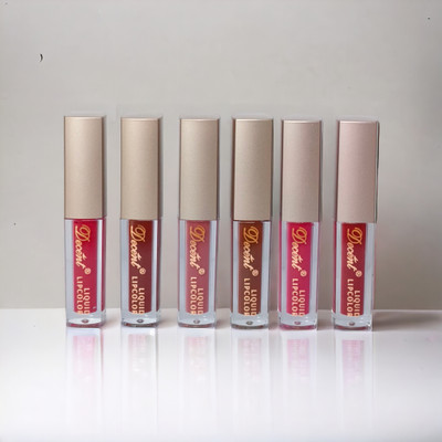 Decent Premium Matt Lipstick | Non Transfer & Waterproof | Trendy Shades | Pack of 6 |(Trendy shades combo light, 12 ml)