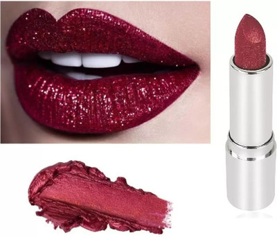 DARYUE BEST SHIMMERY & GLITTER LIPSTICK FOR WOMEN'S LIPS(MAROON, 3.8 g)