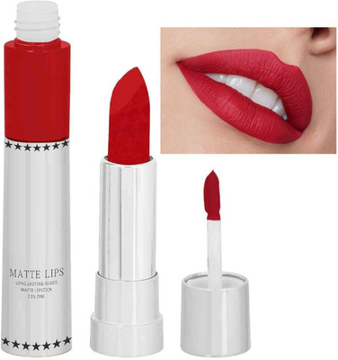 Emijun 2 IN 1 MATTE FINISH RED SHADE LIPSTICK(HOT RED, 8 g)