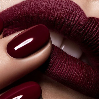 tanvi27 water & kiss proof jet maroon lipstick with super stay or water proof eyehbrow brush brown(2 Items in the set)