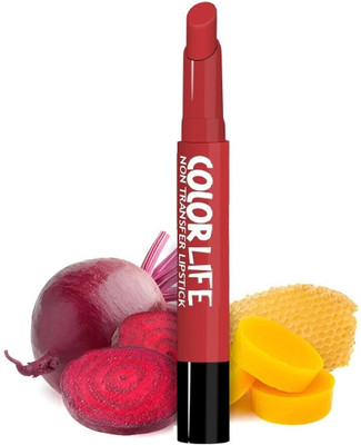 Yuency Creamy Matte Long Stay Lipstick with Murumuru Butter and Vitamin E(Ruby Red, 2 g)
