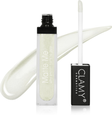 Clamy Matte Me Ultra Smooth Long Lasting Lip Gloss/Liquid Lip Stick for Women(Transparent Gold Glitter T5, 6 g)