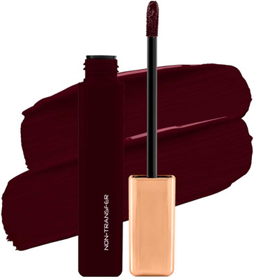 GABBU Velvet Waterproof, Non Transfer Long Lasting Matte Liquid Lipstick(maroon)(maroon, 6 ml)