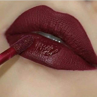 AFARAXIA 2 IN 1 LIQUID LIPSTICK MATTE FINISH LONG LASTING EFFECT AND WATERPROOF(Maroon, 7 g)