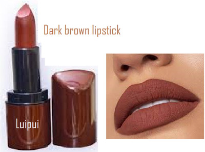 Luipui fashionable looking lipstick in brown color pack of 1(brown, 6 g)