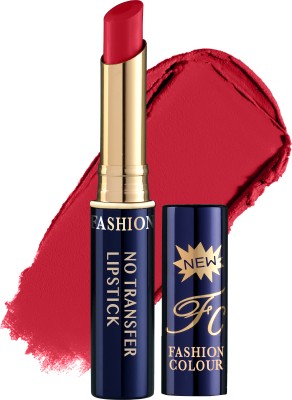 FASHION COLOUR Non-Transfer Matt Waterproof Lipstick Shade 15(Scarlet, 2.6 g)