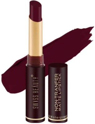 SWISS BEAUTY Non-transfer Matte Lipstick(SB 209) 10(Wine Blush, 4 g)